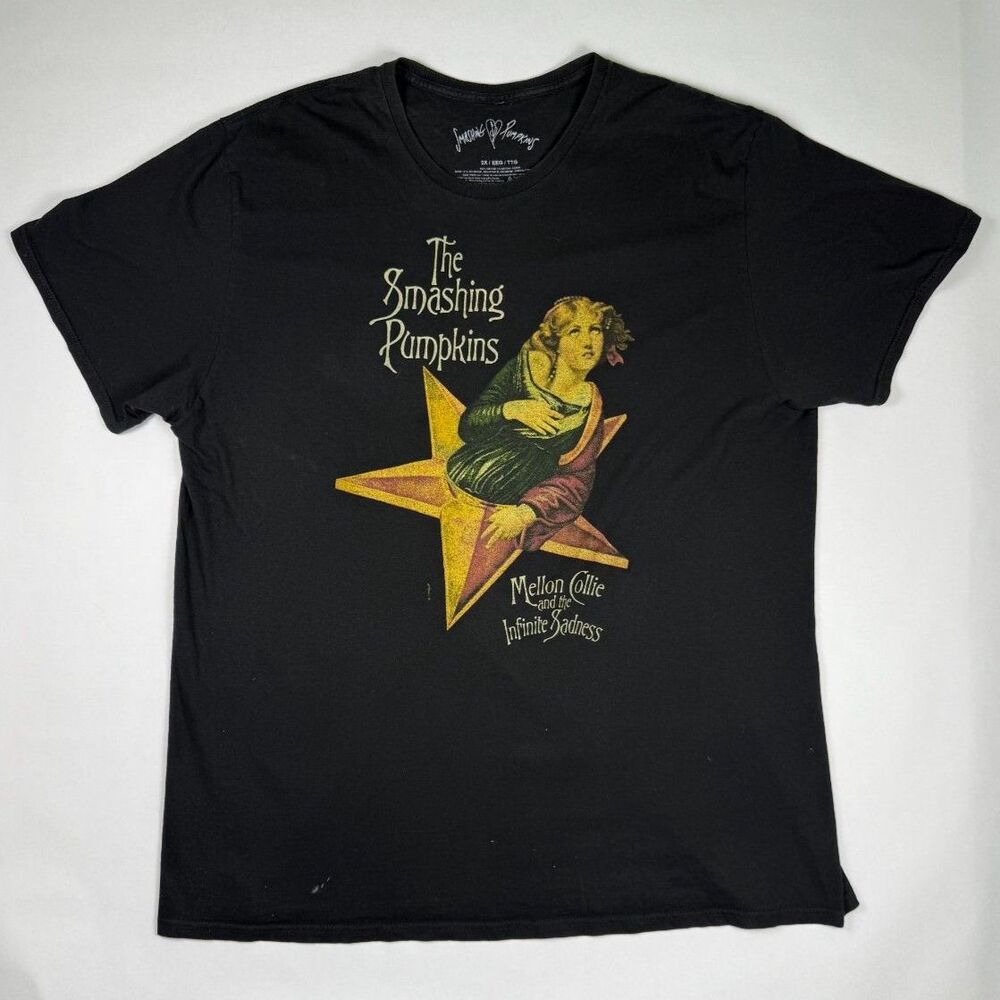 Smashing Pumpkins Mellon Collie Album T-Shirt Black XXL 100% Cotton